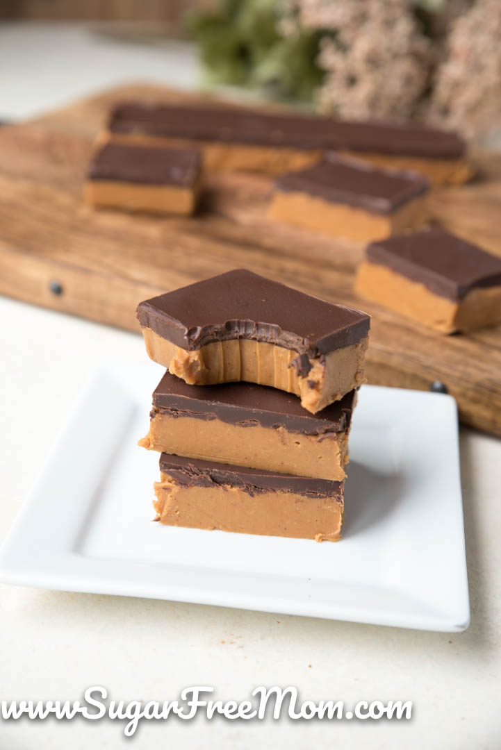 Sugar-Free Peanut Butter Fat Bomb Bars (Keto, Low Carb)