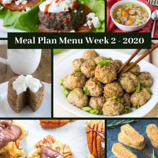 Meal Plan Menu Week 2 2020 - Pinterest