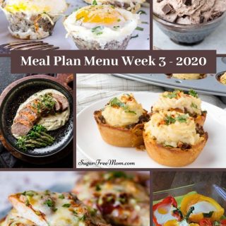 Meal Plan Menu Week 3 2020 - Pinterest