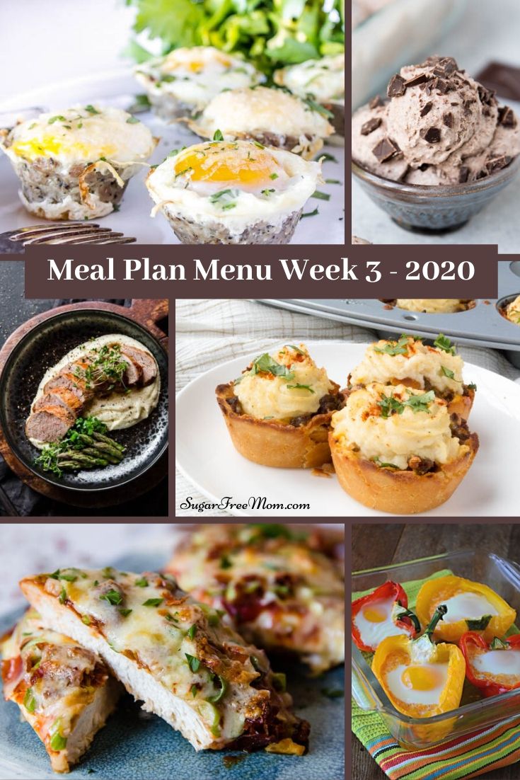 Low Carb Keto Meal Plan Menu Week 3