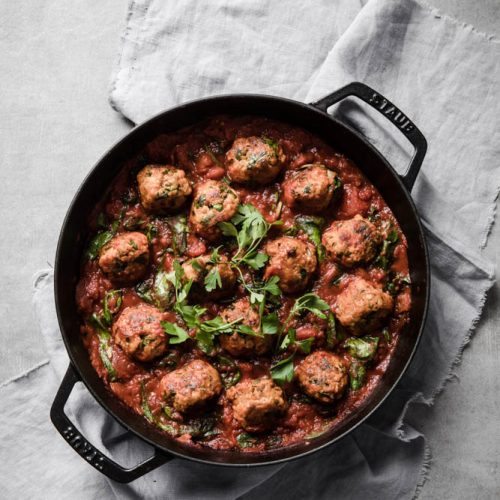 Low Carb Chicken Chorizo Meatballs (Paleo, Keto, Gluten Free)