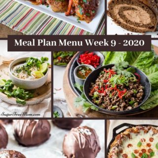 Sugar Free Low Carb Keto Meal Plan Menu Week 9