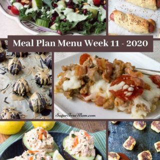 Meal Plan Menu Week 11 2020 - Pinterest