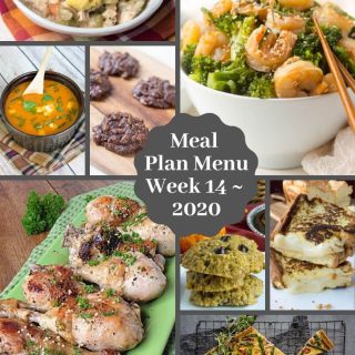 Meal Plan Menu Week 14 -2020 Pinterest