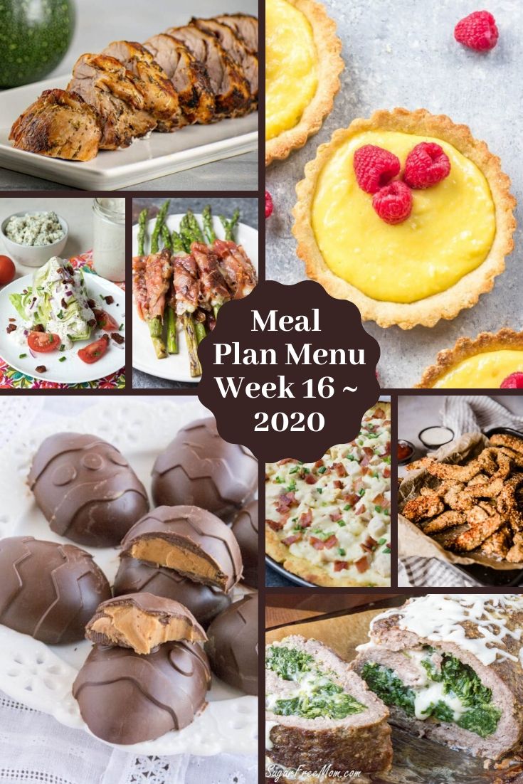 Low Carb Keto Meal Plan Menu Week 16