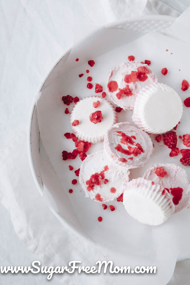 Keto Raspberry Cheesecake Fat Bombs