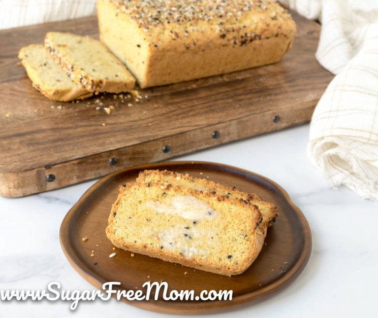 Keto Everything Bagel Almond Flour Bread (Low Carb, Gluten Free)