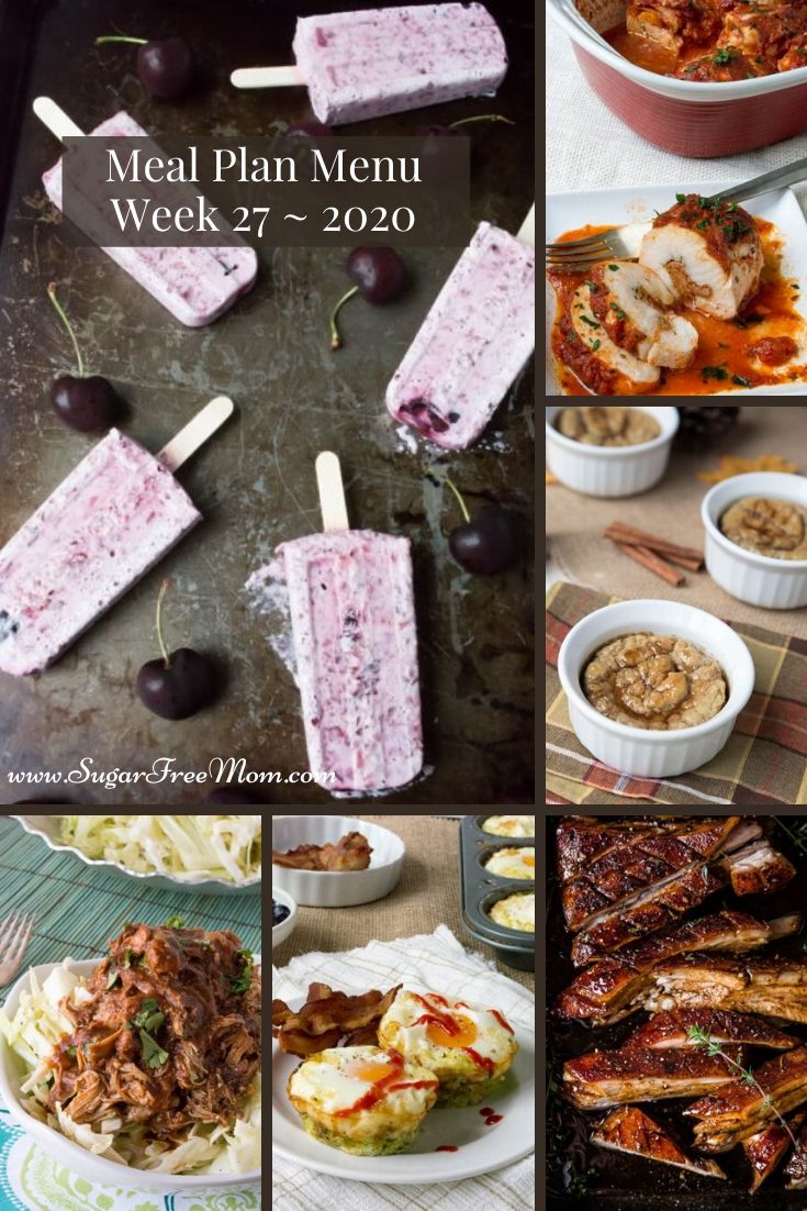 Low-Carb Keto Meal Plan Menu Week 27