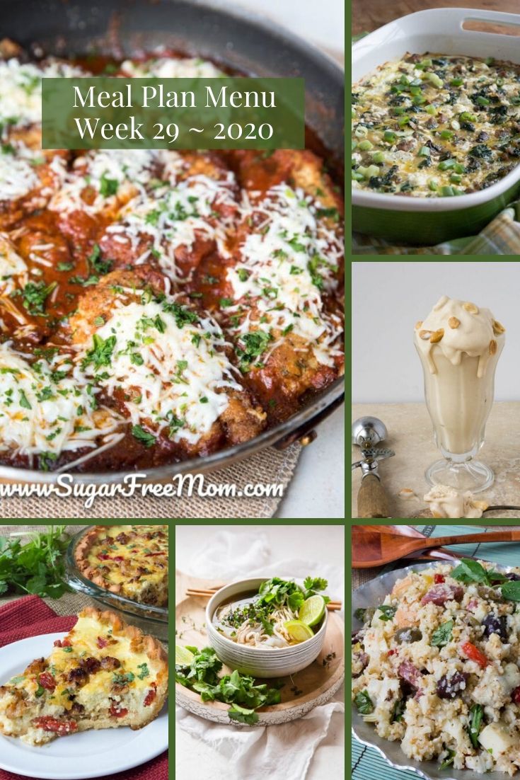 Low-Carb Keto Meal Plan Menu Week 29