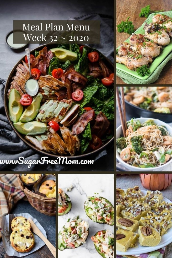 Low-Carb Keto Meal Plan Menu Week 32 - Sugar-Free Mom