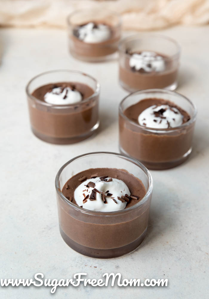 3 Ingredient Sugar Free Dairy Free Keto Chocolate Mousse