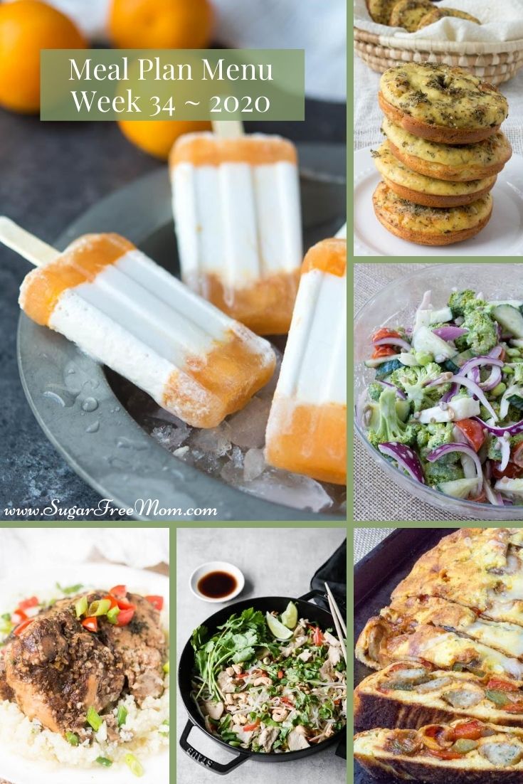 Low-Carb Keto Meal Plan Menu Week 34