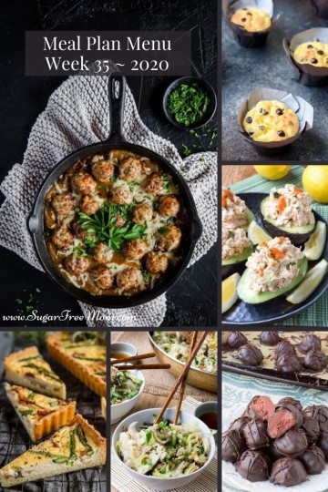 Low-Carb Keto Meal Plan Menu Week 35 - Sugar-Free Mom
