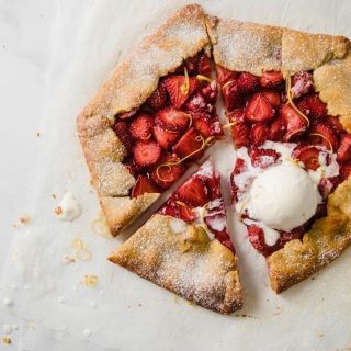 Low-Carb Strawberry Galette