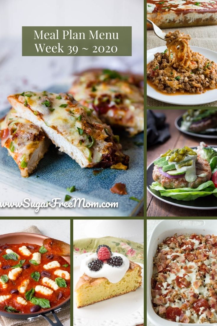 Low-Carb Keto Meal Plan Menu Week 39