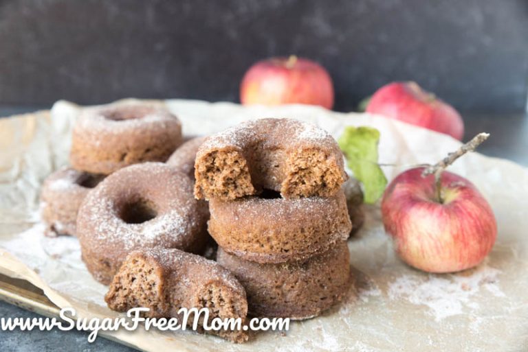 Sugar Free Low Carb Keto Apple Cider Donuts (Nut Free)