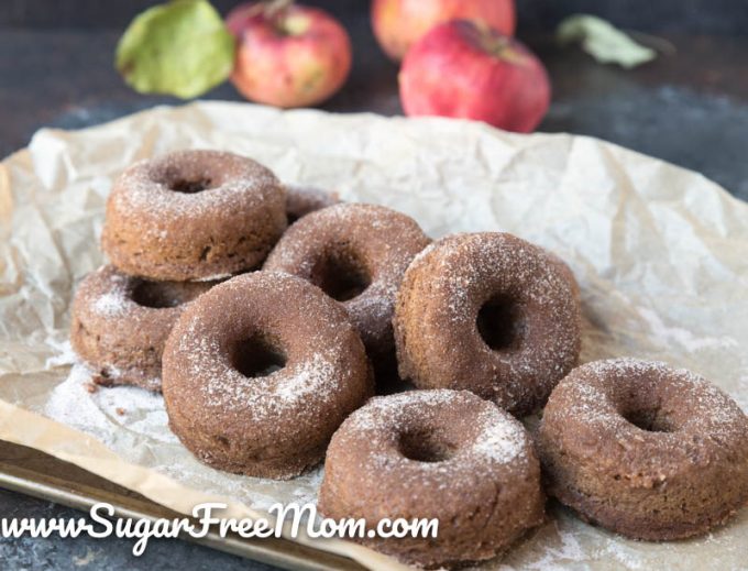 Sugar Free Keto Apple Cider Donuts (Nut Free, Paleo, Gluten Free)
