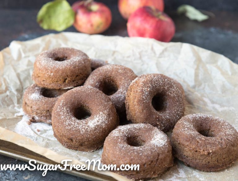 Sugar Free Low Carb Keto Apple Cider Donuts (Nut Free)