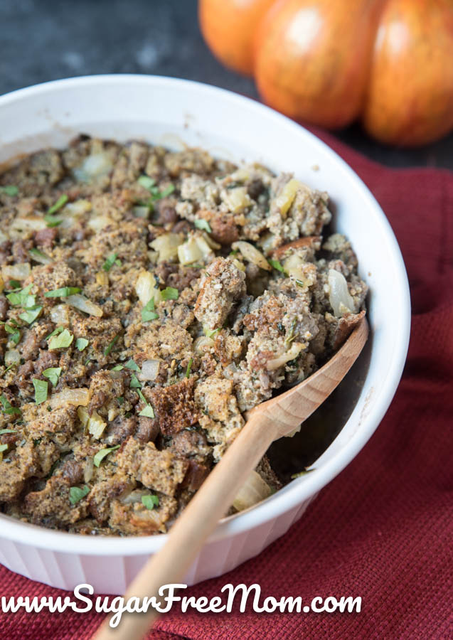 Keto Italian Sausage Stuffing (Low Carb, Gluten Free, Nut Free)