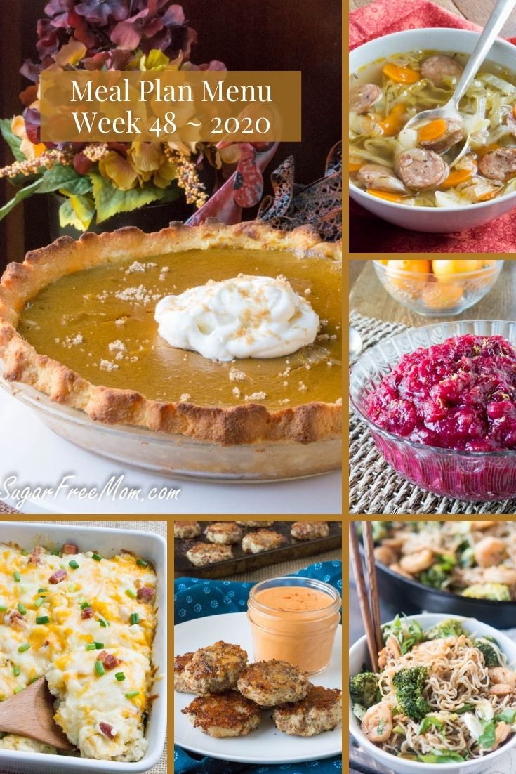 Low-Carb Keto Meal Plan Menu Week 48