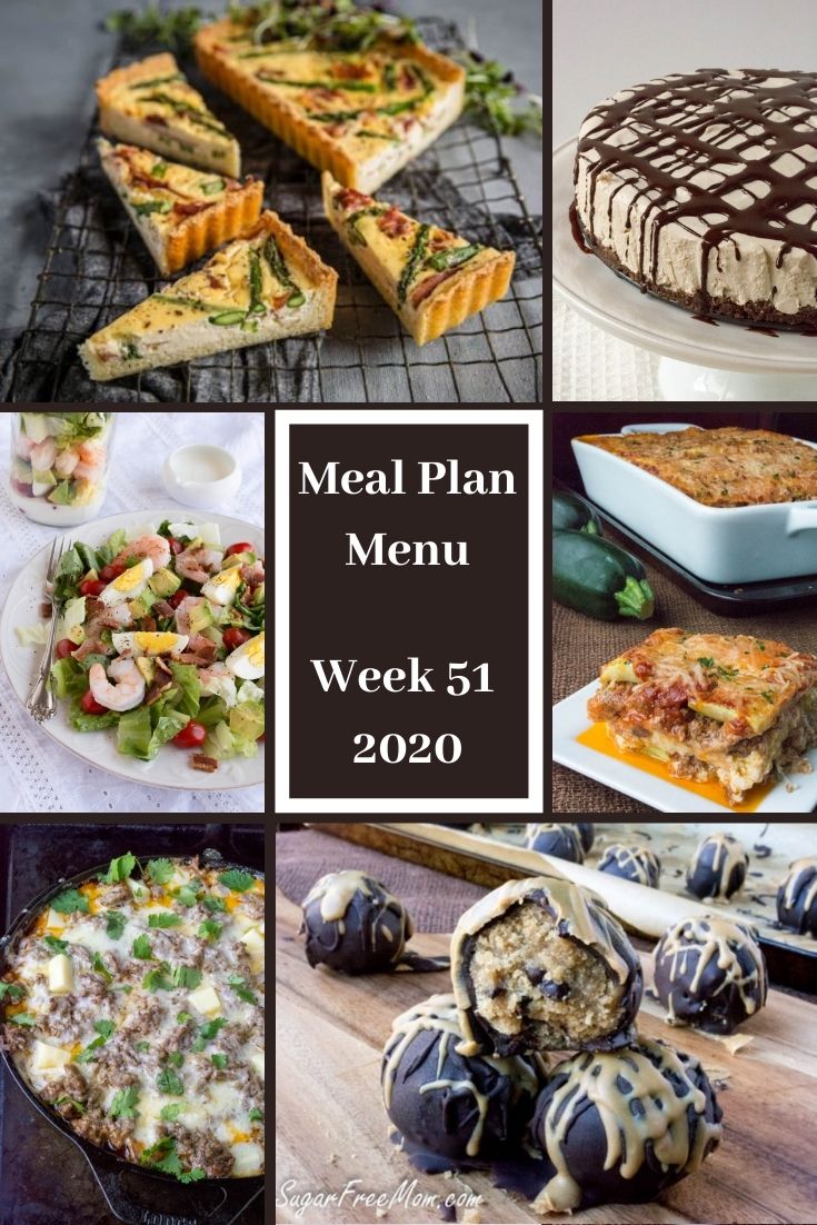 Low-Carb Keto Meal Plan Menu Week 51