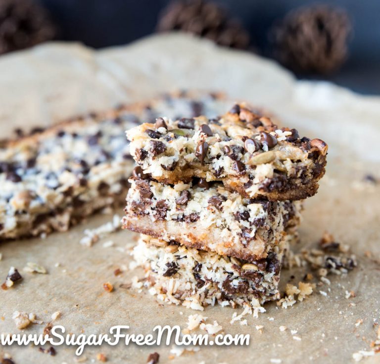 Sugar Free Keto Magic Bars (Nut Free, Gluten Free)