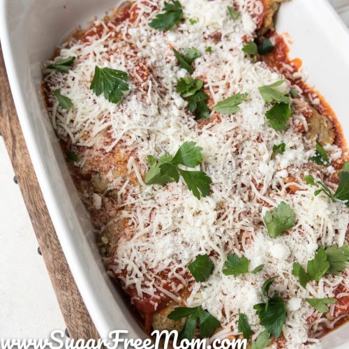 Keto Veal Parmesan (Nut Free, Gluten Free)