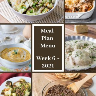 Meal Plan Menu Week 6 2021 - Pinterest