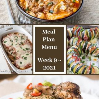 Meal Plan Menu Week 9 2021 - Pinterest