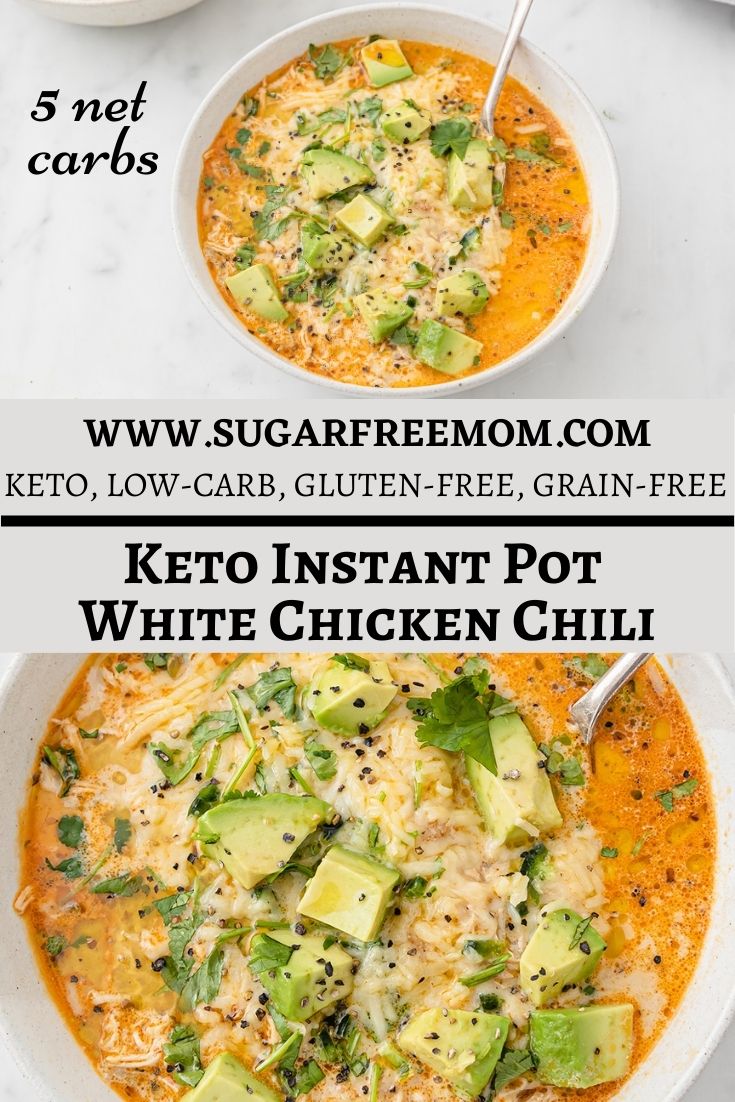 Easy Keto Instant Pot White Chicken Chili Recipe