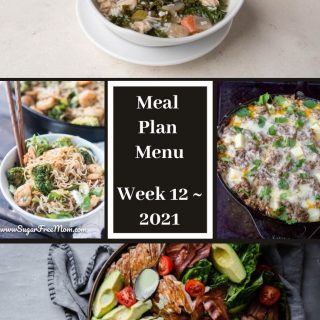 Meal Plan Menu Week 12 2021 - Pinterest