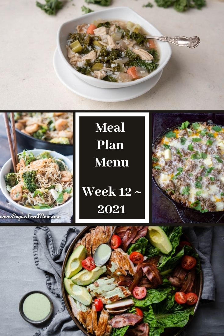 Low-Carb Keto Meal Plan Menu Week 12
