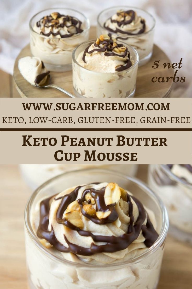 This easy Sugar-Free Keto Peanut Butter Mousse recipe takes just minutes to prepare and requires just 4 Ingredients! Easy substitutes to make this Peanut Free!