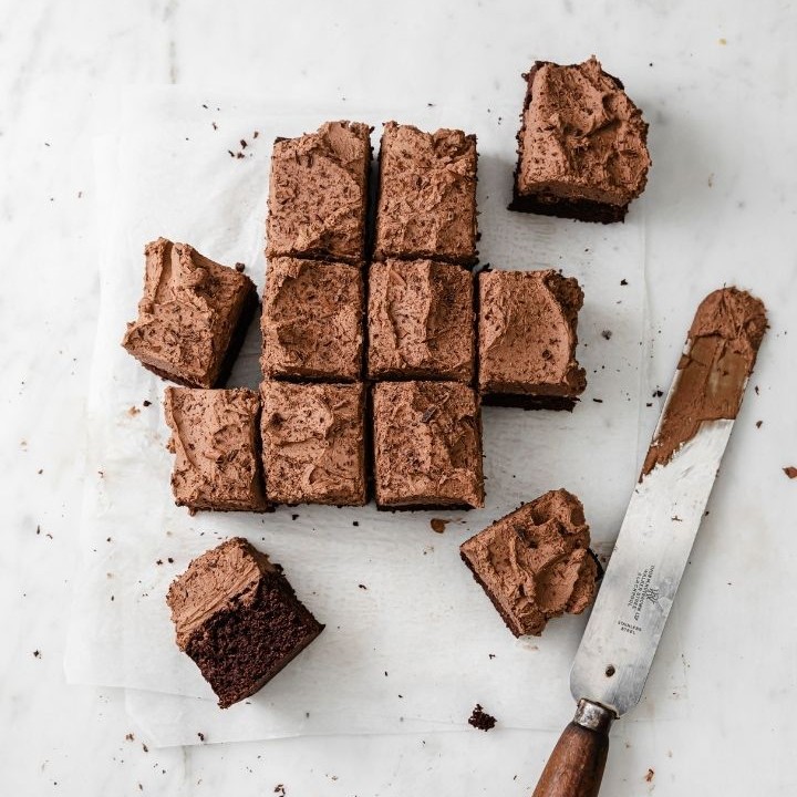 Easy Sugar Free Keto Sheet Pan Chocolate Truffle Cake