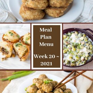 Meal Plan Menu Week 20 2021 - Pinterest