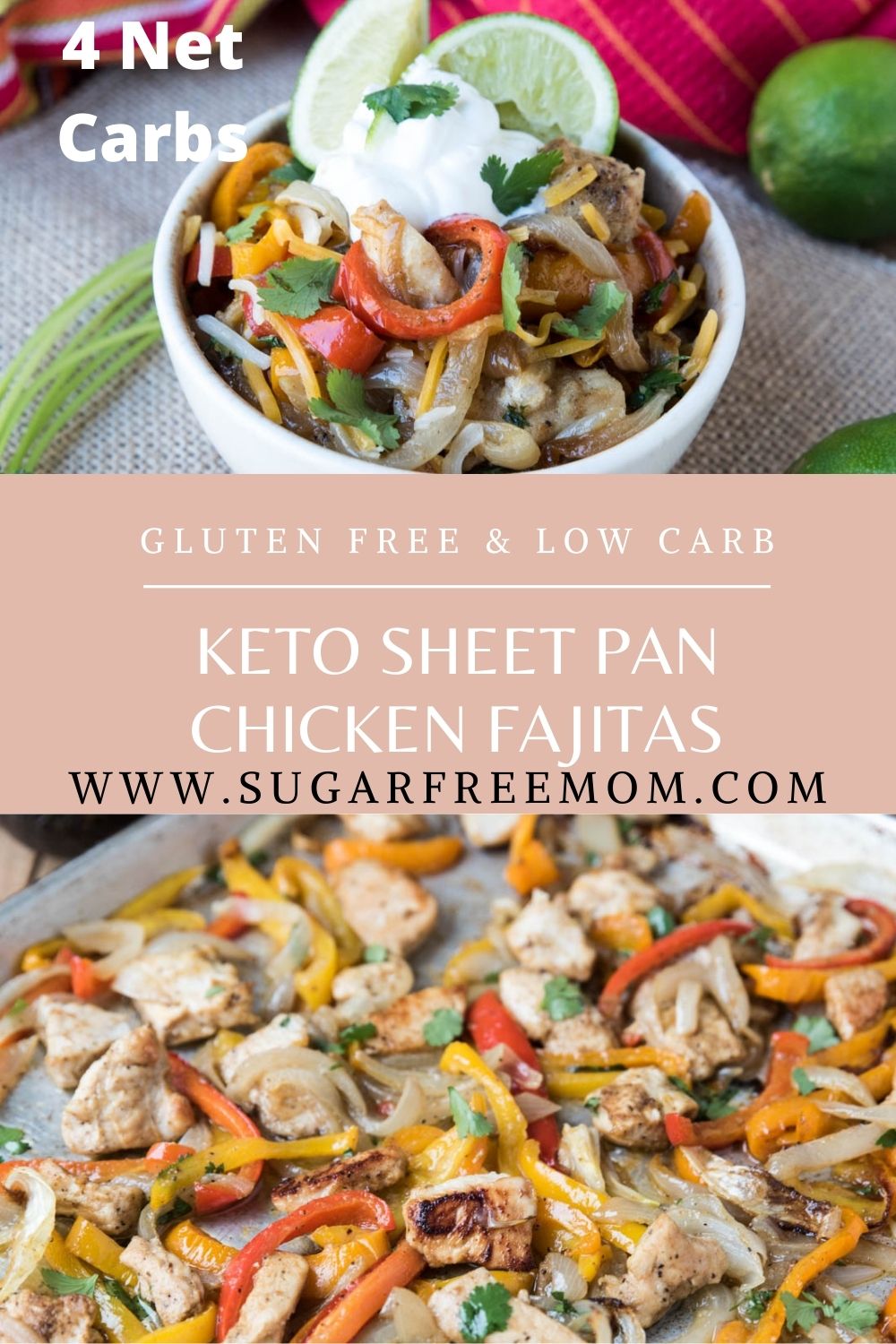 Keto Sheet Pan Chicken Fajitas