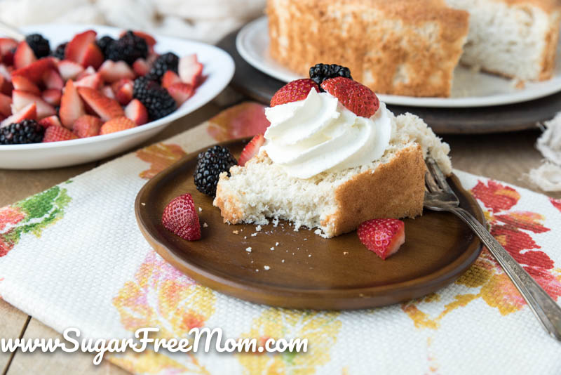 keto low carb nut free angel food cake