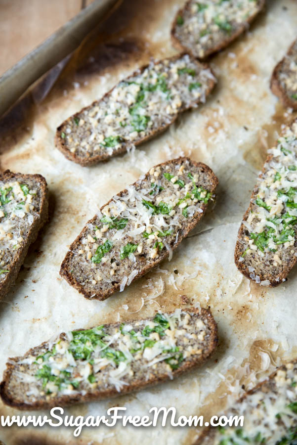 Keto Nut Free Garlic Bread