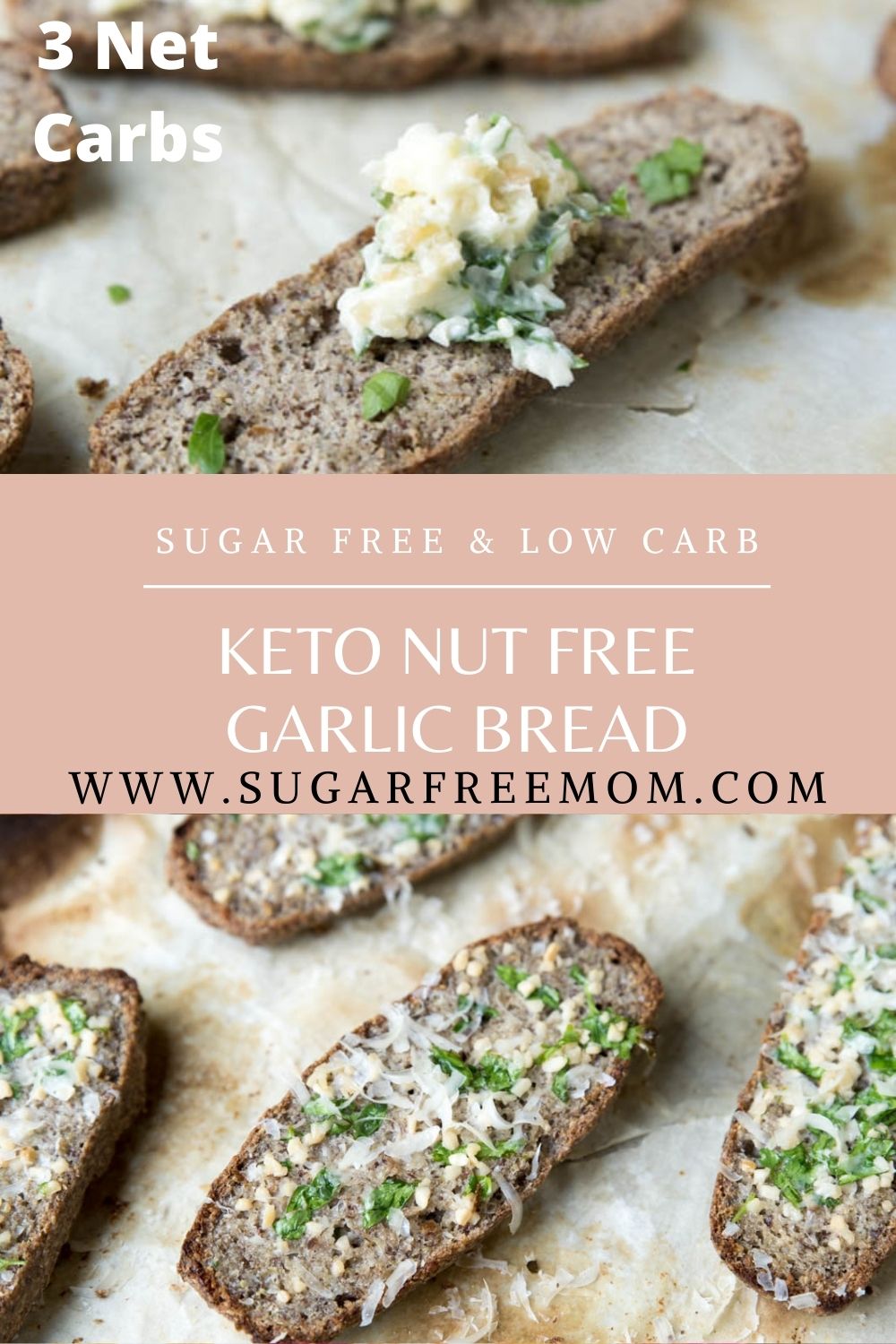 Keto Nut Free Garlic Bread