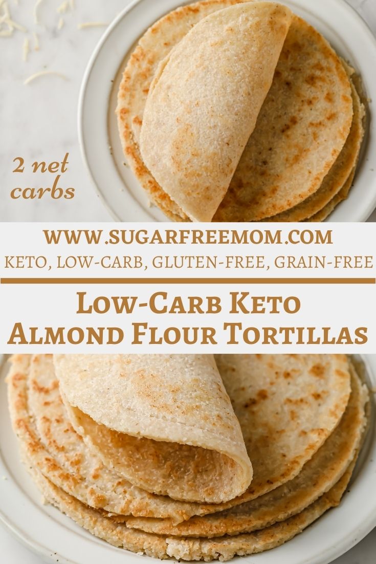 Low Carb Keto Almond Flour Tortillas (Paleo, Gluten Free)