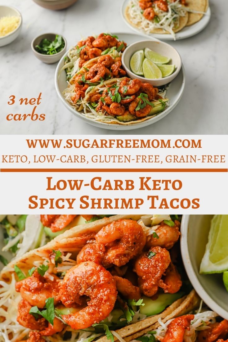 Keto Low Carb Spicy Shrimp Tacos