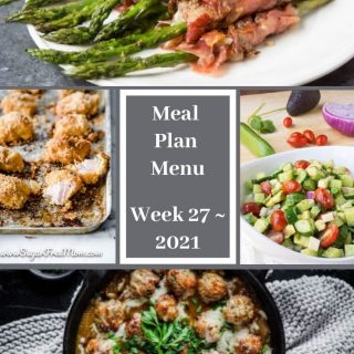 Meal Plan Menu Week 27 2021 - Pinterest