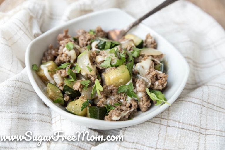 Quick Keto Italian Sausage Zucchini Skillet (One Pan Meal)