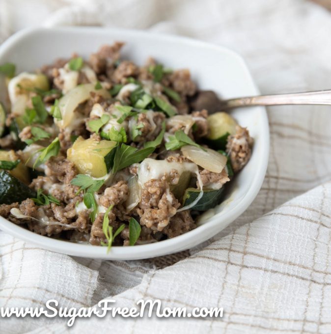 Quick Keto Italian Sausage Zucchini Skillet (One Pan Meal)