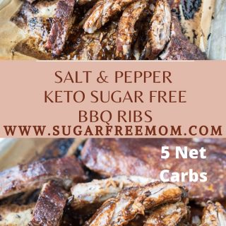 Salt & Pepper Sugar Free Keto BBQ Ribs