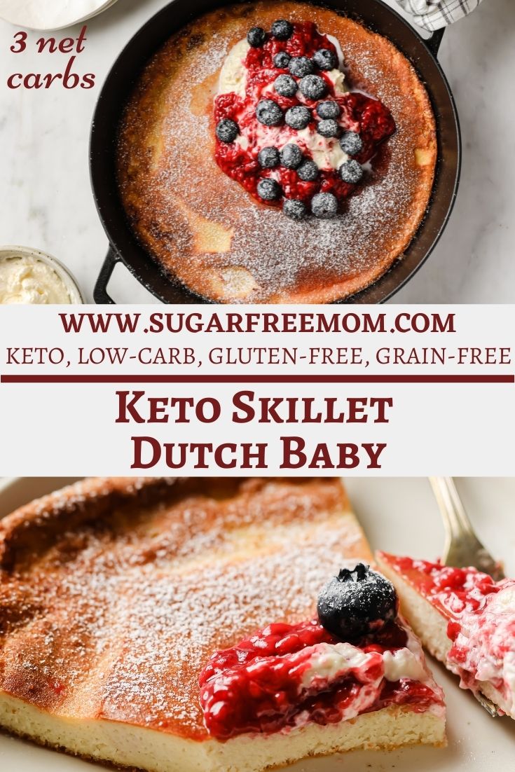 Sugar Free Cast Iron Skillet Keto Dutch Baby