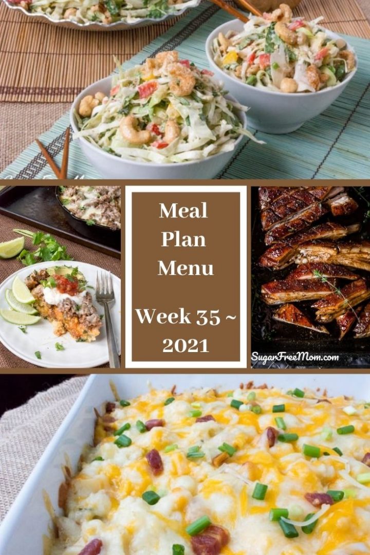 Low-Carb Keto Fasting Meal Plan Menu Week 35 - Sugar-Free Mom
