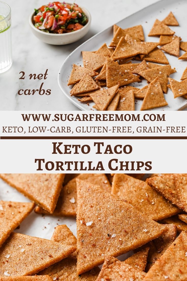 Crispy Low Carb Keto Tortilla Chips (Air Fryer or Oven, Dairy Free)