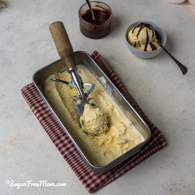 Keto Sugar Free Vanilla Ice Cream