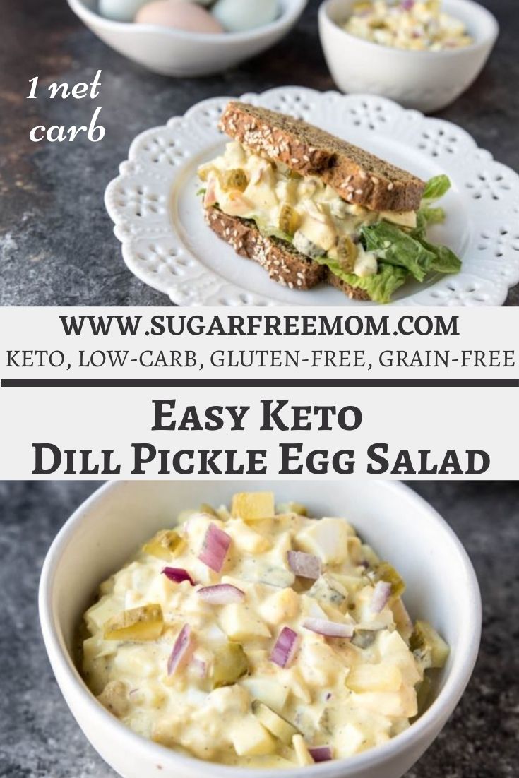 Easy Low Carb Keto Dill Pickle Egg Salad Recipe
